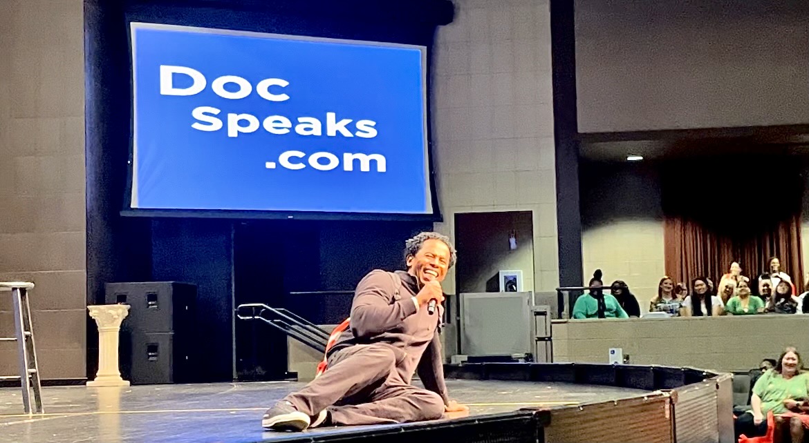 Funny master teacher Dr. Adolph "Doc" Brown, III